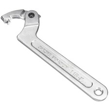 19-51mm Motorbike Bike Coilover Spanner Adjustable Hook Wrench C Spanner Tool 7"
