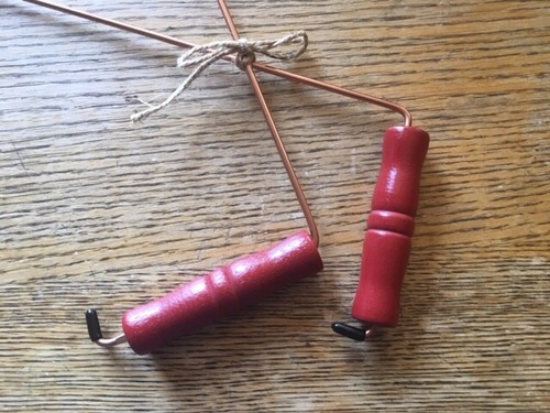 Dowsing rods red handle 13 - handle,