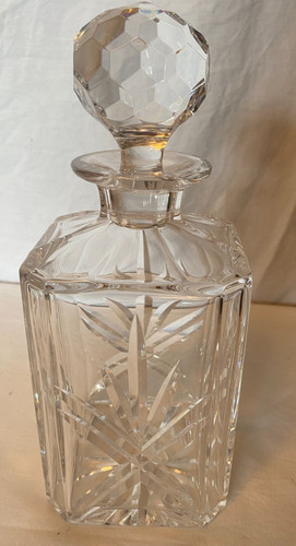Vintage crystal decanter