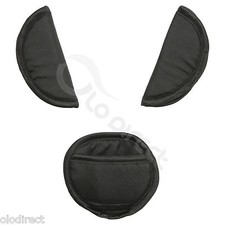 Black belts pads shoulder STRAP CROTCH cover UNIVERSAL fit ALL seats & maxi cosi