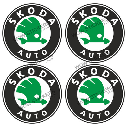 Skoda logo car stickers - skoda,