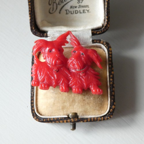 1940s red celluloid scottie - 1940s,