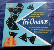 Triominos game vgc 4Age all complete Tri-ominos by Ideal vintage XMAS
