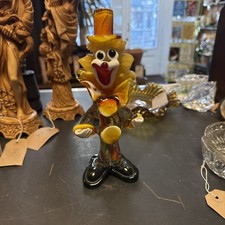 murano glass clown figurine