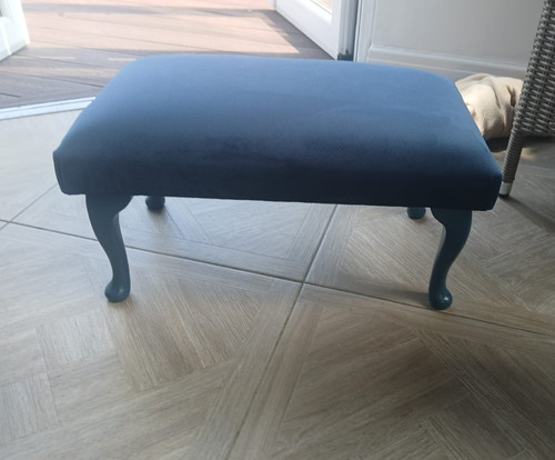 Blue upholstered rectangular - upholstered,