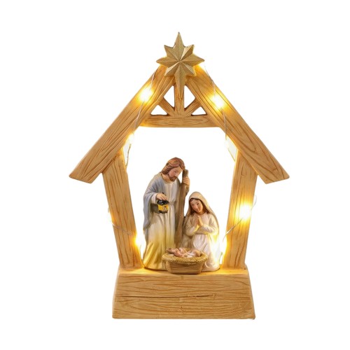 Lighted nativity scene with - scene,