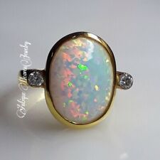 Natural Opal Ring Art Deco