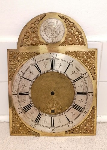 Antique 18thc brass longcase - 18thc,
