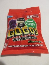 Crazy Bones Series 1 Three Gogos & 4 Stickers New & Sealed