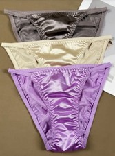 Womens Ladies Tanga Silky Feel