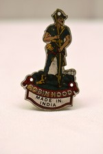 Vintage Bicycle Head Badge Robin Hood Emblem For Nos Cycle Old"2