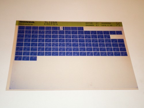 Microfiche spare parts - parts, catalog