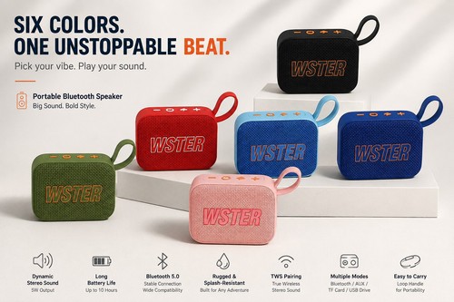 Portable bluetooth speaker - bluetooth, –