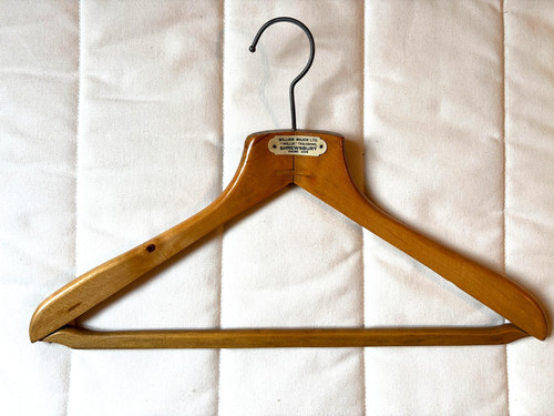 Vintage wooden suit coat - wooden,