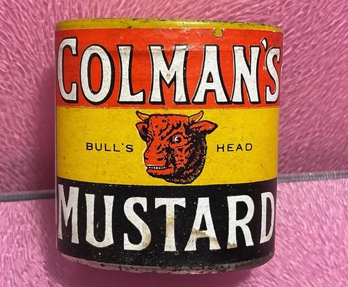 Old antique colman mustard - old,