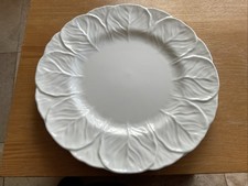 2x COALPORT / WEDGWOOD Countryware White  27.5cms Dinner Plates-immaculate