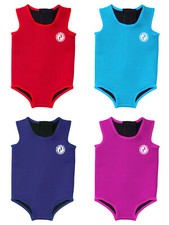 Newborn Baby Sleeveless Backzip Wetsuit Swim Suit-Two Bare Feet Size 0-24 Months