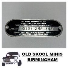 REVERSE STAMPED BODY NUMBER