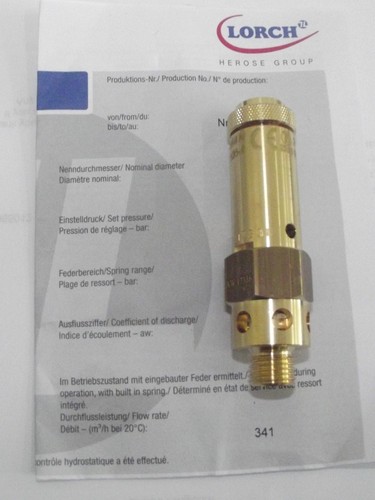 Bar safety valve blow - 12,