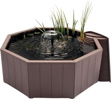 Blagdon No Dig Nature Pool Garden Wildlife Wild Bird & Solar Fountain Click Fit