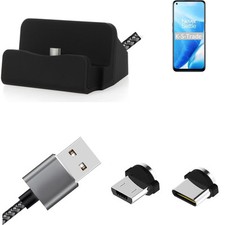 Charging Station for OnePlus Nord N200 5G + USB-Typ C u. Micro-USB-Adapter