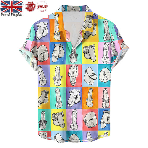 Mens button down - shirts, funny