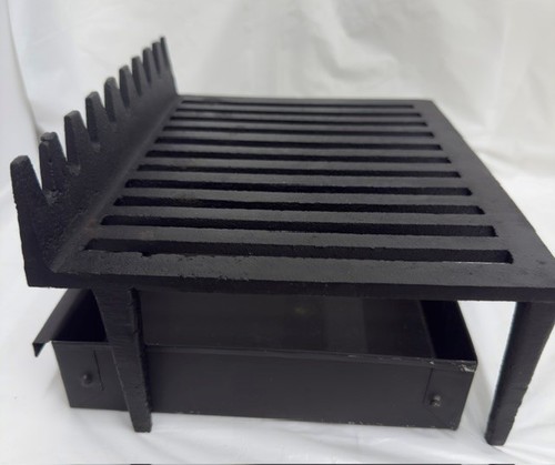 Cast iron grate with metal - grate,