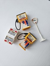 Vintage Motoplay Plastic Model Garage Accessories 1970s Petrol Pump Esso Display