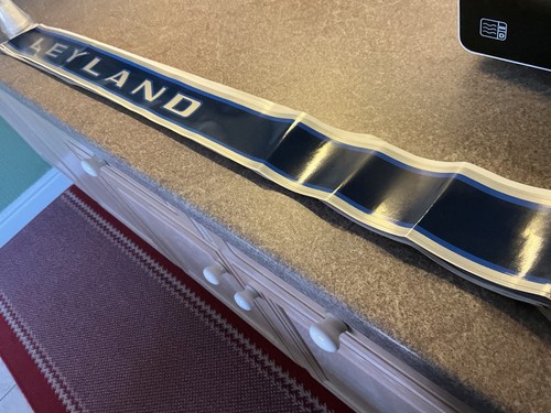 Leyland tractor bonnet - bonnet, sticers