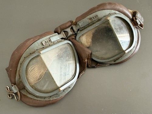 Vintage aviation goggles - goggles,