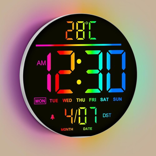Digital wall clock 25cm 11 - clock,