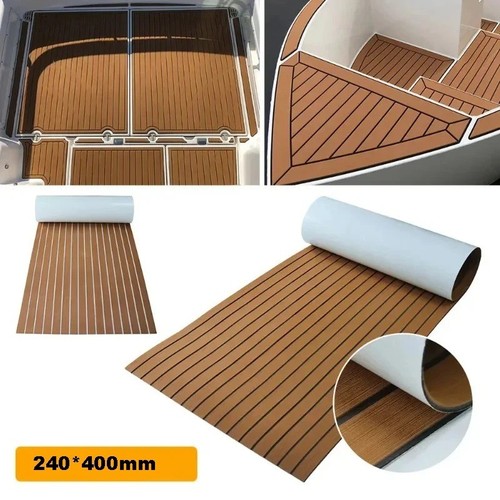 Wood brown boat decking - brown,