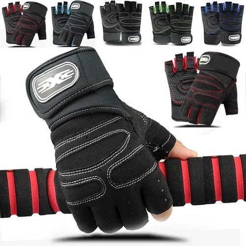 Half finger gym gloves wrist - finger,