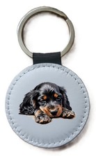Gordon Setter Keyring Sleeping