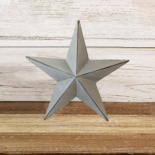 Grey metal barn - metal, 20cm