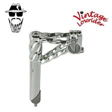 VINTAGE LOWRIDER BICYCLE DOUBLE TWISTED LOWRIDER STEM 21.1MM IN CHROME.