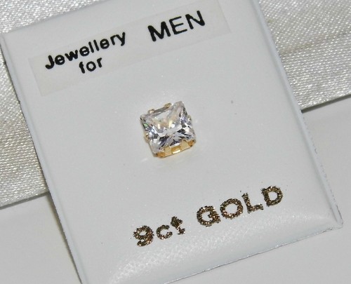 9ct gold 4mm princess - 4mm, cut
