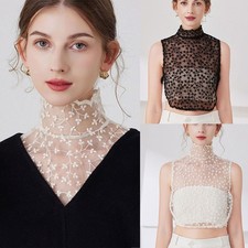 Hollow Lace Flower Fake Collar