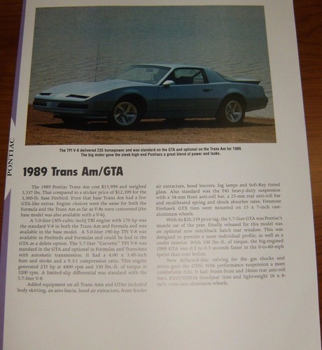 1989 pontiac trans - trans, /