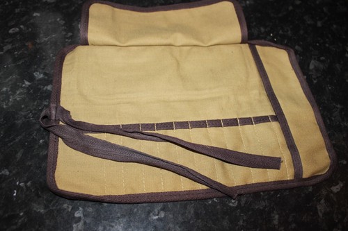 Canvas tool roll fly tying - canvas,