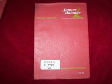 Daimler Jaguar E-Type Series III V12 Interim Parts Lists I.P.L.10 2nd Edition
