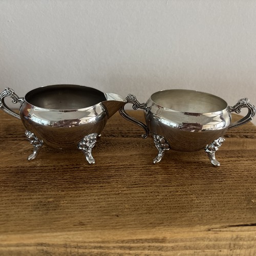 Vintage silver plated cream - silver-plated,