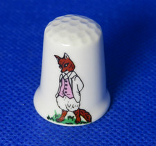 STOKE-ON-TRENT  BONE CHINA THIMBLE COLLECTION -Foxy Whiskered Gentleman