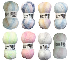 New Woolcraft Baby Pebble DK 100% Acrylic Double Knitting Wool / Yarn 100g Ball