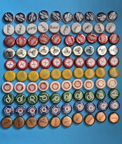 100 bottle tops crowns beer - 100,