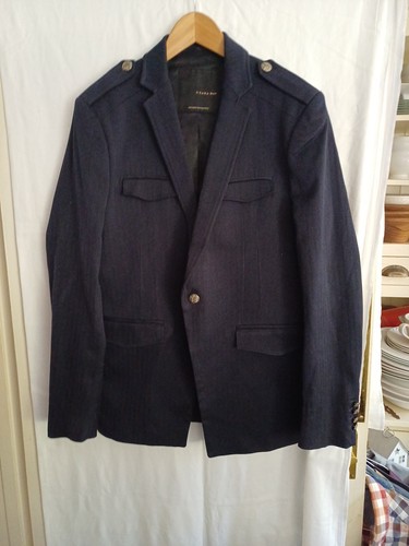 Men zara dark navy - men's, wool