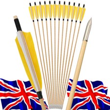 12X 32'' Archery Wooden Arrows