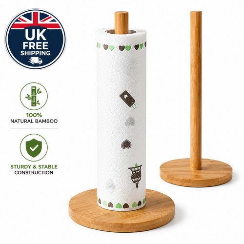Wooden kitchen roll - kitchen, holder