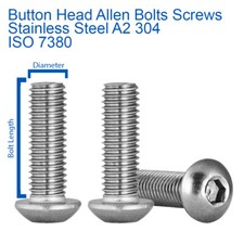 M3 M4 M5 BUTTON HEAD ALLEN