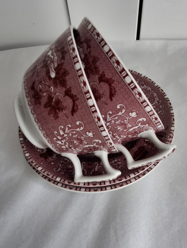 Spode pink camilla breakfast - spode,
